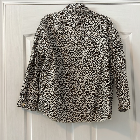 Easel Animal Print Jean Jacket.  NWOT - Picture 4 of 4